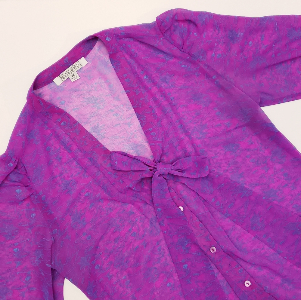 Bright Purple Blouse